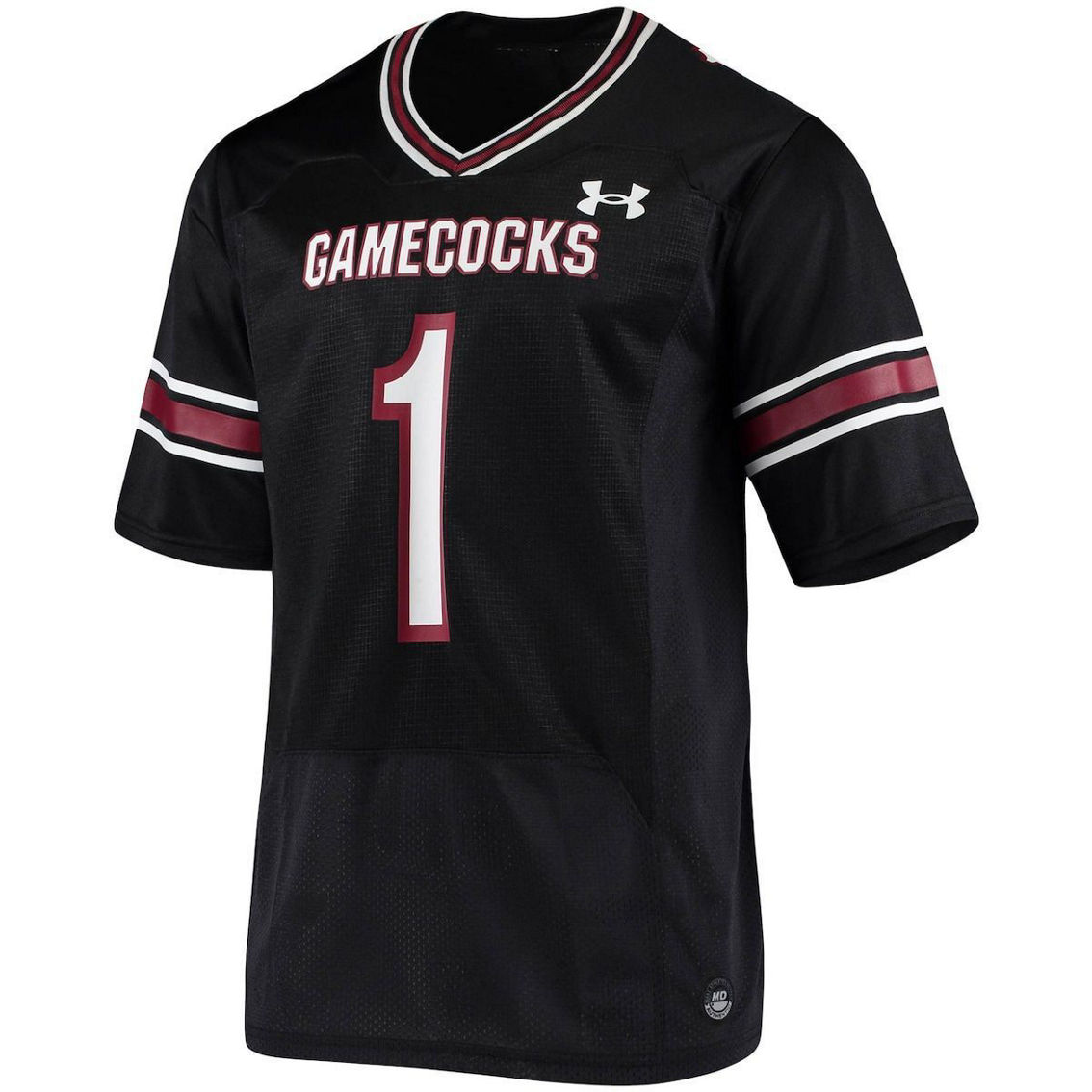 Under Armour Men's #1 Black South Carolina Gamecocks Logo Replica Football Jersey - Image 3 of 4