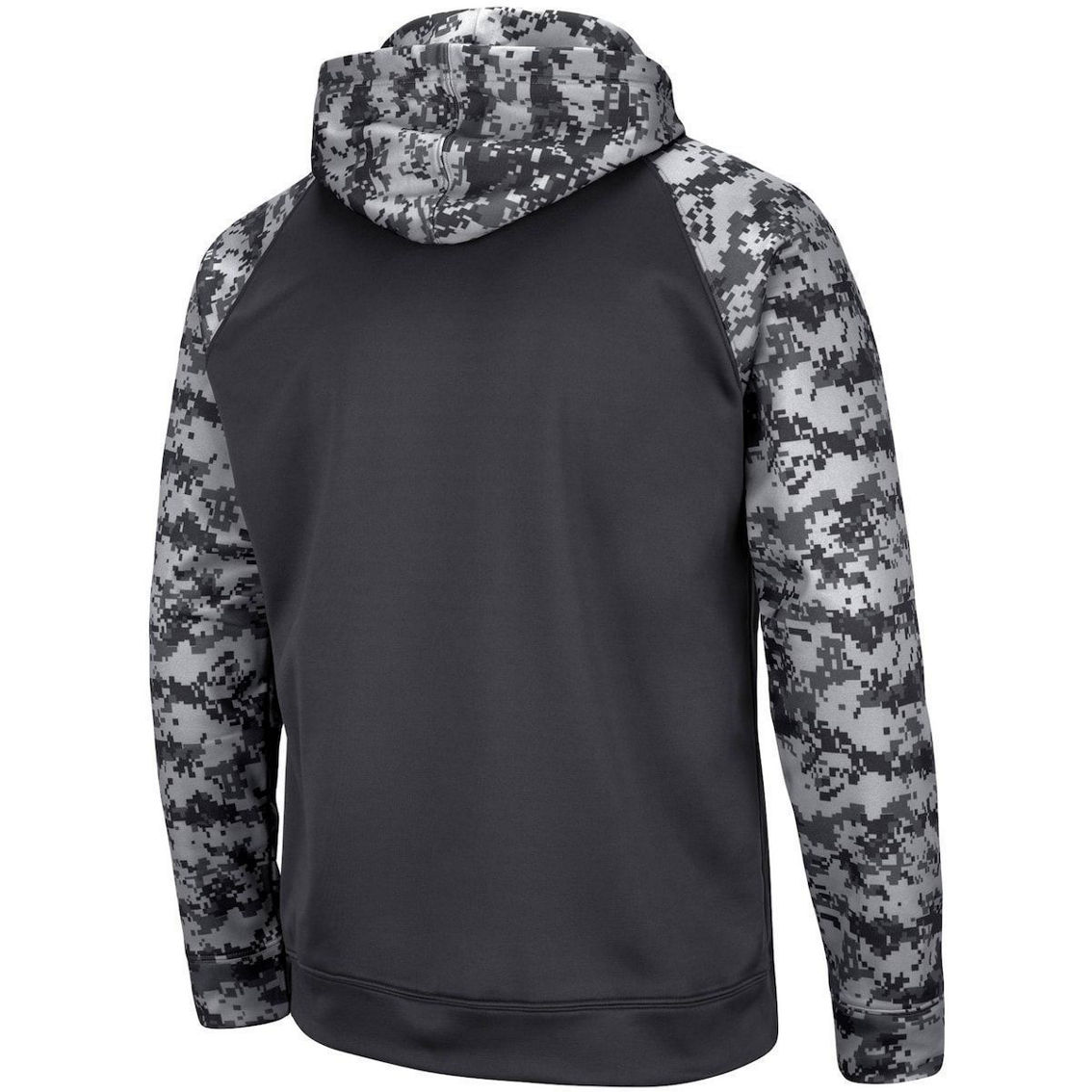 Colosseum Men's Charcoal Michigan Wolverines OHT Military Appreciation Digital Camo Pullover Hoodie - Image 4 of 4