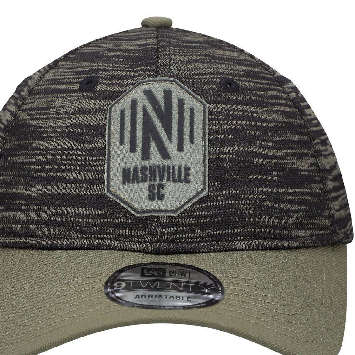 New Era Men's Olive Nashville SC Salute To Service 9TWENTY Adjustable Hat - Image 3 of 4