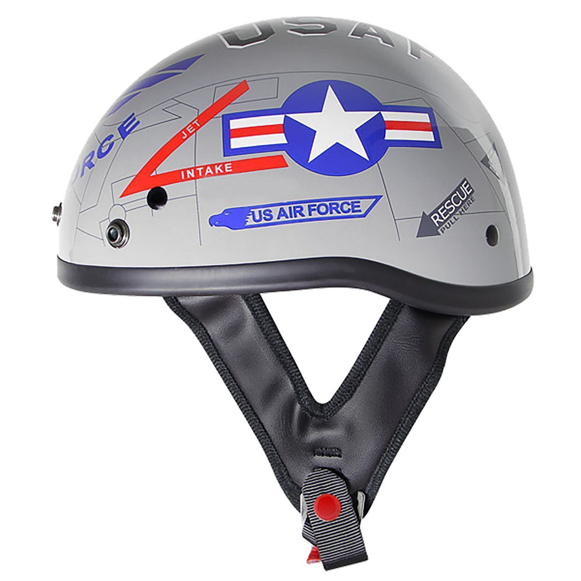 US Air Force Motorcycle Helmet - Image 2 of 2
