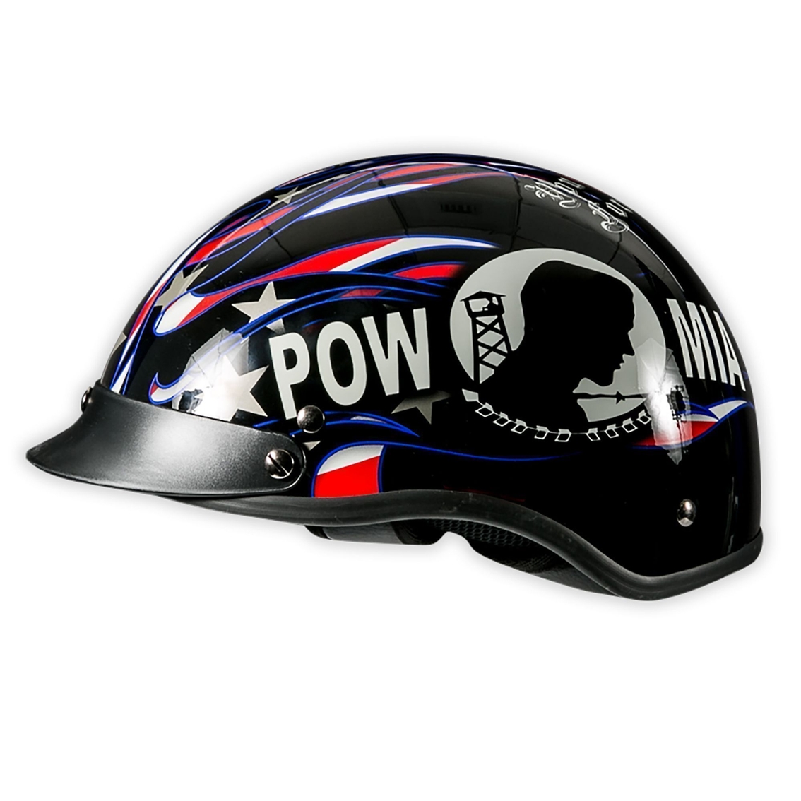 POW MIA Motorcycle Helmet - Image 2 of 2