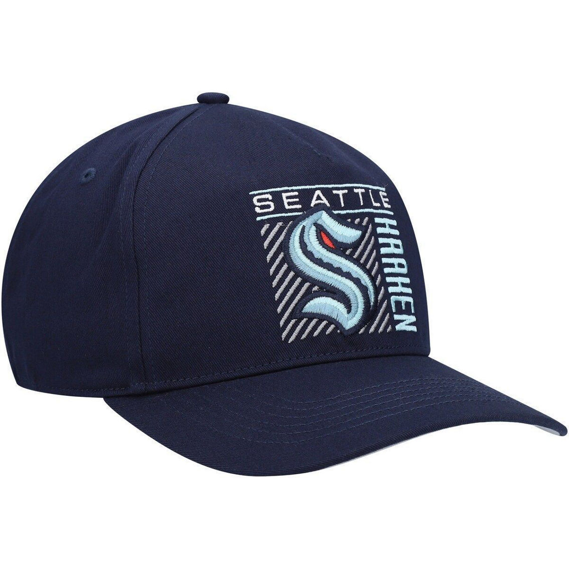 '47 Men's Deep Sea Blue Seattle Kraken Reflex Hitch Snapback Hat - Image 4 of 4
