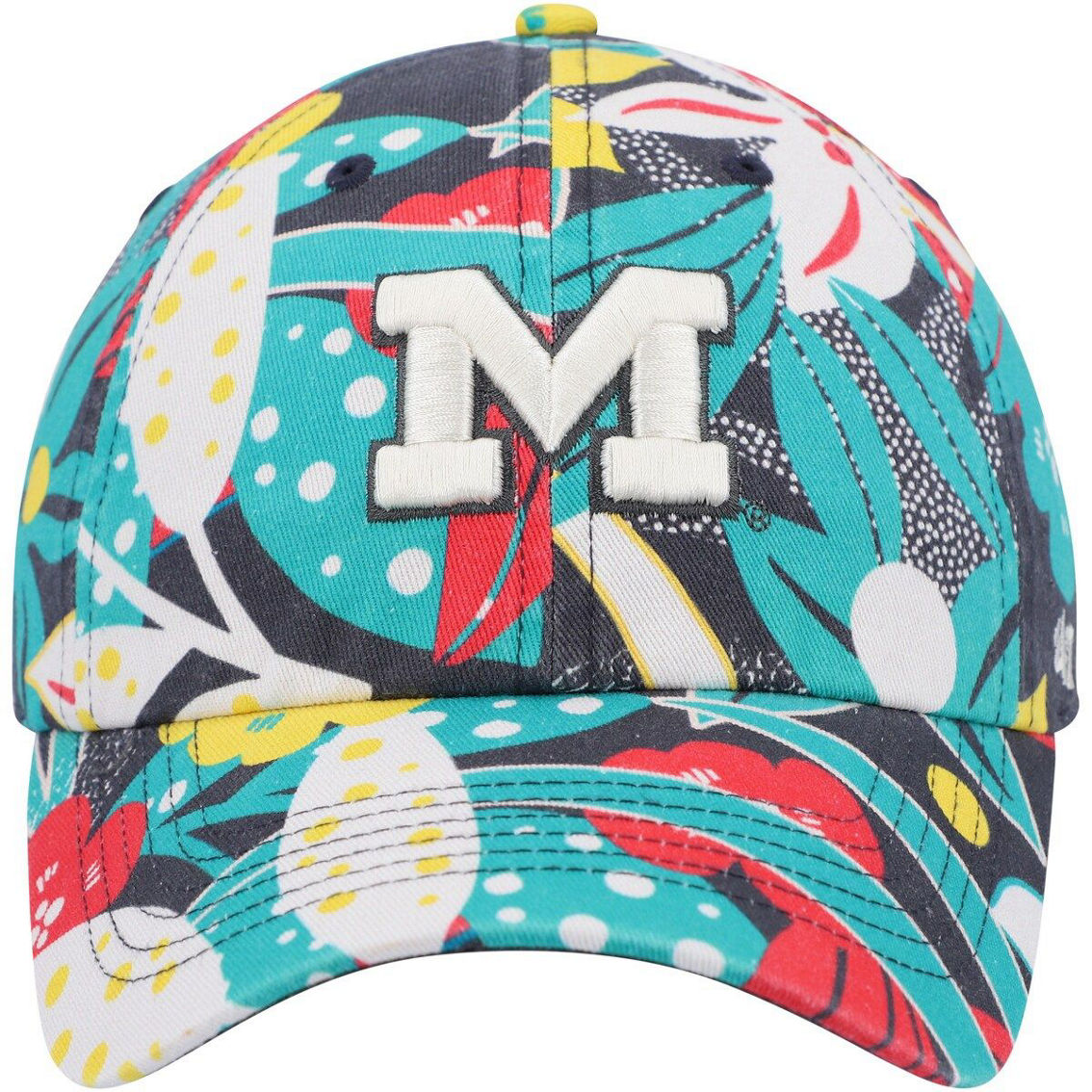'47 Women's Charcoal Michigan Wolverines Plumeria Clean Up Adjustable Hat - Image 3 of 4