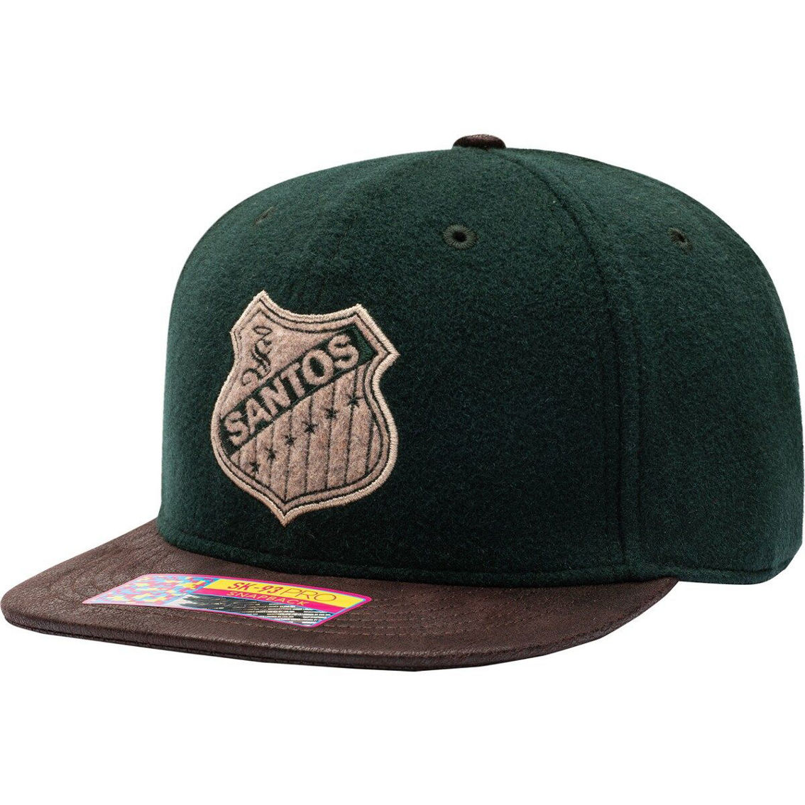 Fan Ink Men's Green/Brown Santos Laguna Prep Snapback Hat - Image 2 of 4