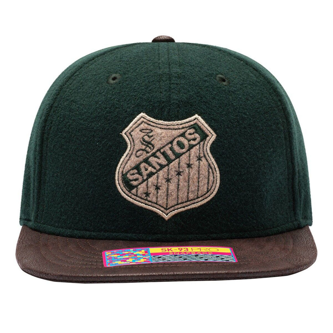 Fan Ink Men's Green/Brown Santos Laguna Prep Snapback Hat - Image 3 of 4