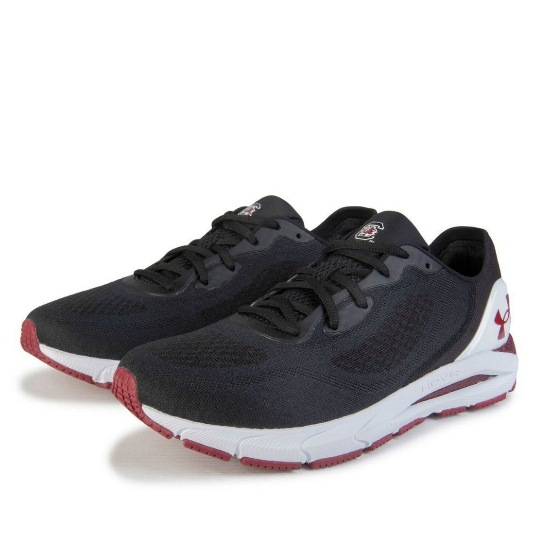 Under Armour Women's Black South Carolina Gamecocks HOVR Sonic 5 Running Shoes - Image 2 of 4
