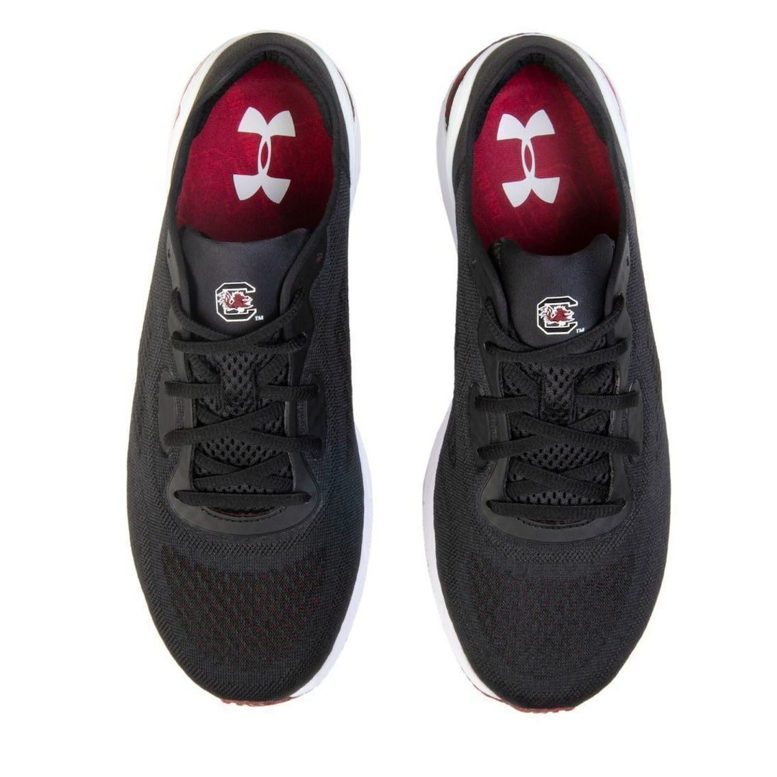 Under Armour Women's Black South Carolina Gamecocks HOVR Sonic 5 Running Shoes - Image 4 of 4