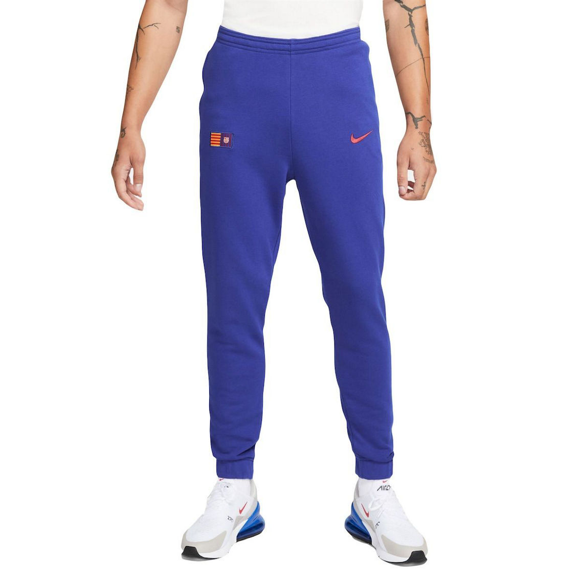Nike Men's Blue Barcelona GFA Fleece Pants - Image 2 of 4