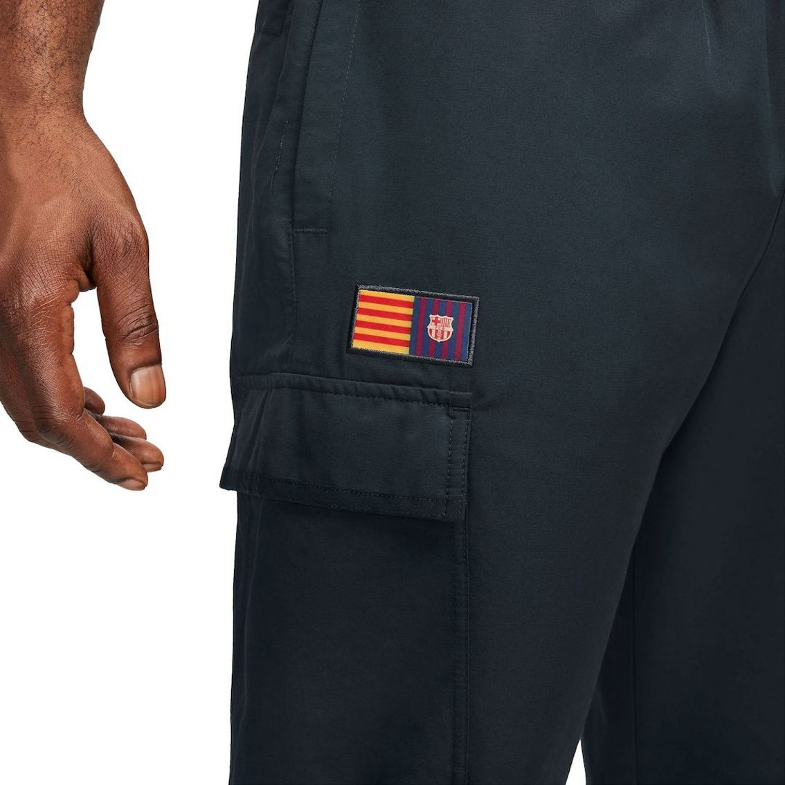 Nike Men's Blue Barcelona Woven Pants - Image 4 of 4