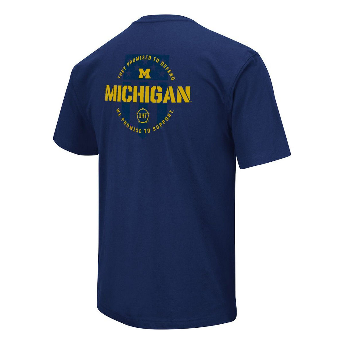 Colosseum Men's Navy Michigan Wolverines OHT Military Appreciation T-Shirt - Image 4 of 4