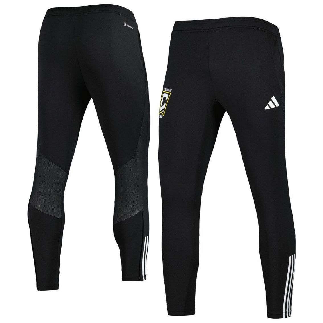 adidas Men's Black Columbus Crew 2023 On-Field Team Crest AEROREADY Training Pants - Image 2 of 4