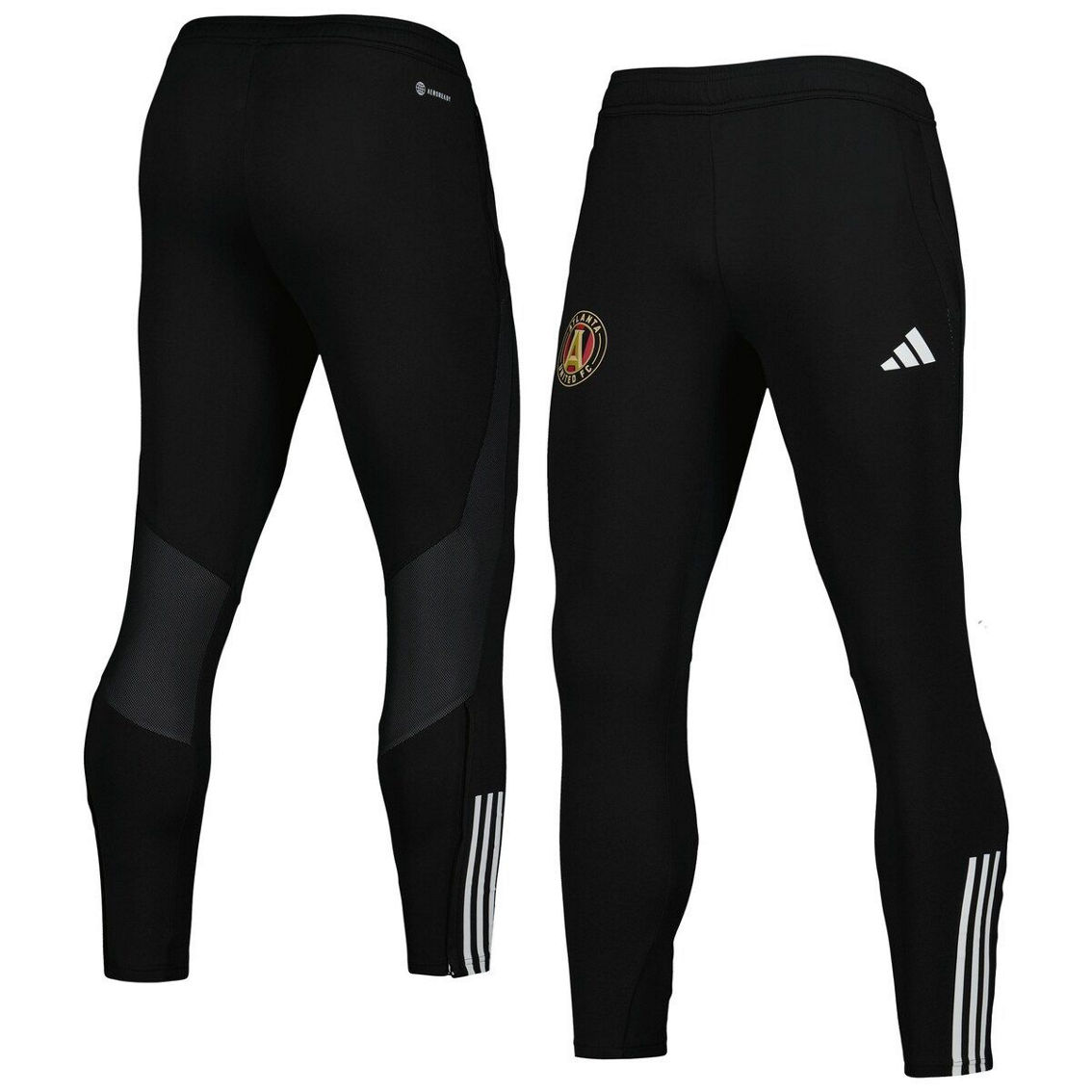 adidas Men's Black Atlanta United FC 2023 On-Field Team Crest AEROREADY Training Pants - Image 2 of 4