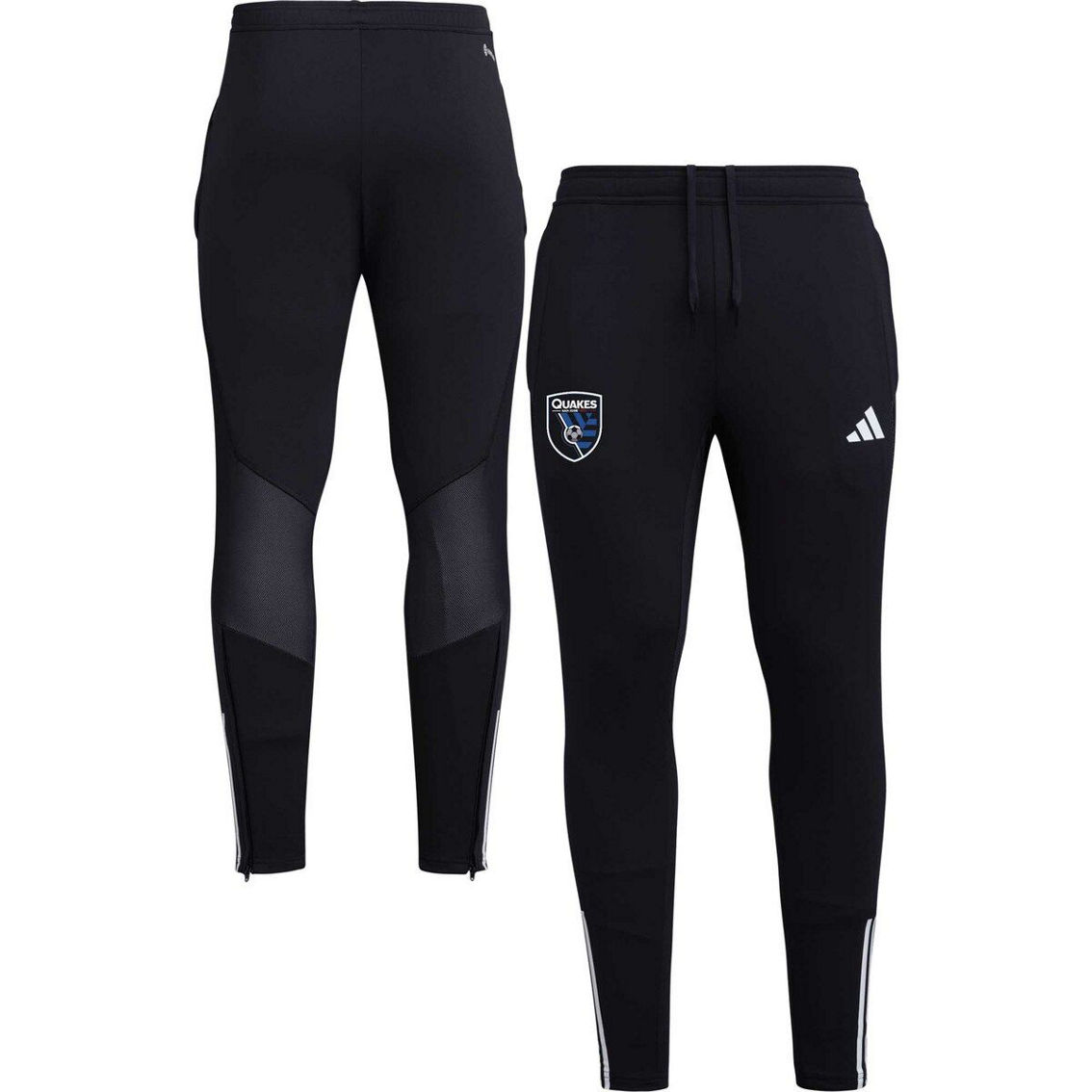 adidas Men's Black San Jose Earthquakes 2023 On-Field Team Crest AEROREADY Training Pants - Image 2 of 4