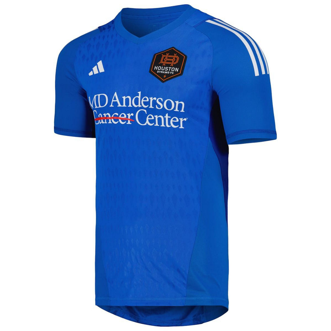 adidas Men's Blue Houston Dynamo FC 2023 Replica Goalkeeper Jersey - Image 3 of 4