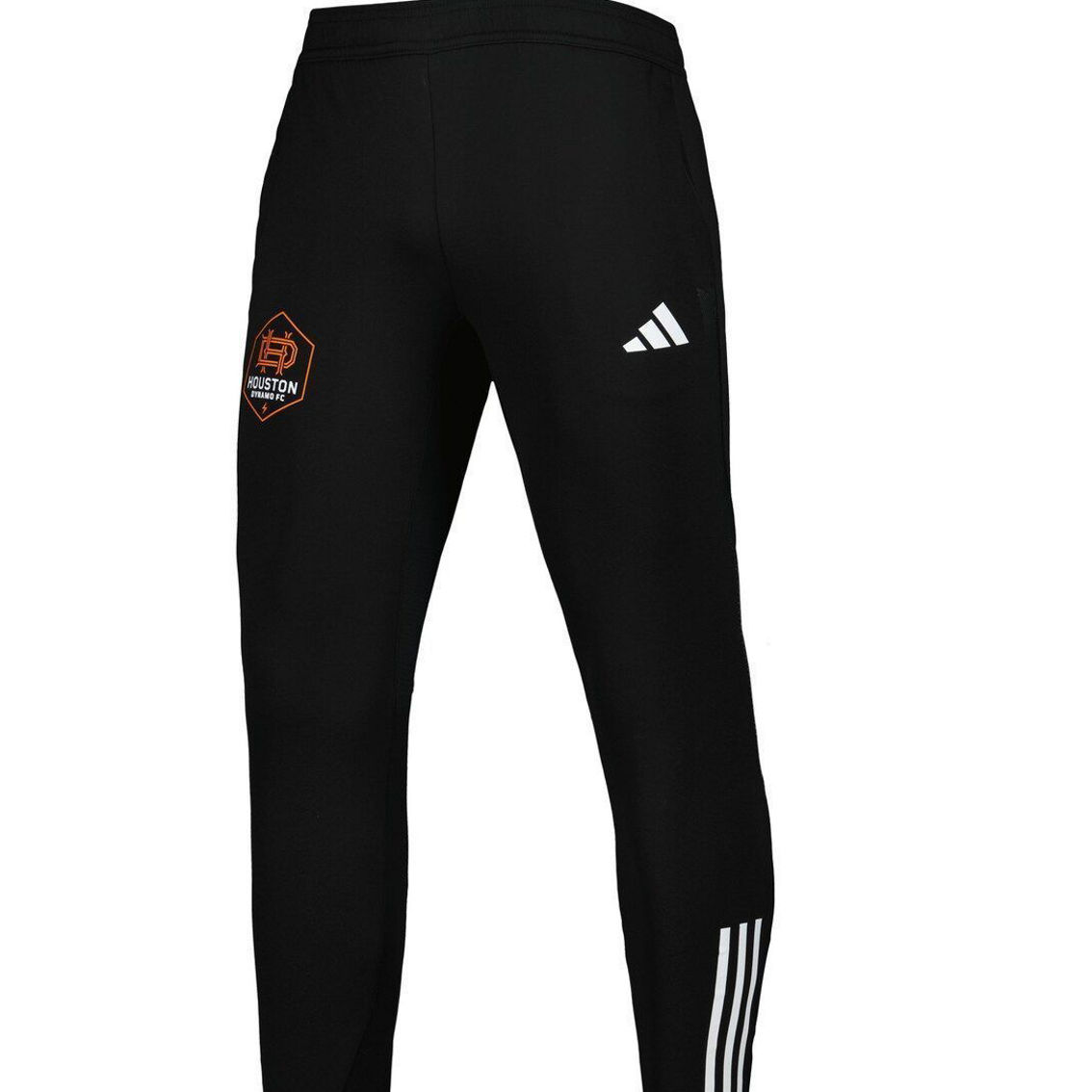 adidas Men's Black Houston Dynamo FC 2023 On-Field Team Crest AEROREADY Training Pants - Image 3 of 4