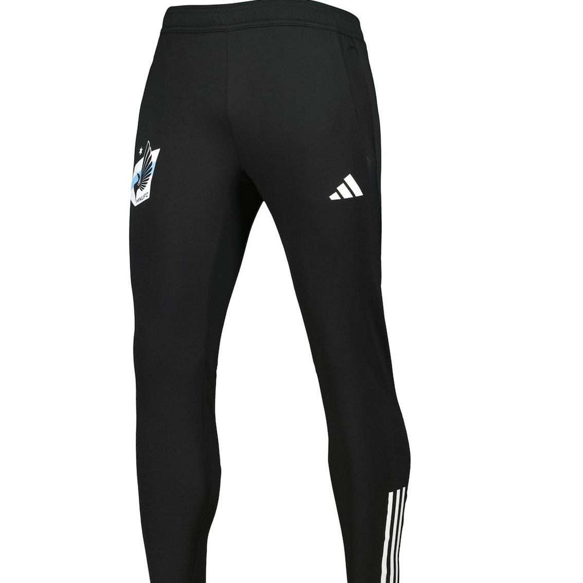 adidas Men's Black Minnesota United FC 2023 On-Field Team Crest AEROREADY Training Pants - Image 3 of 4