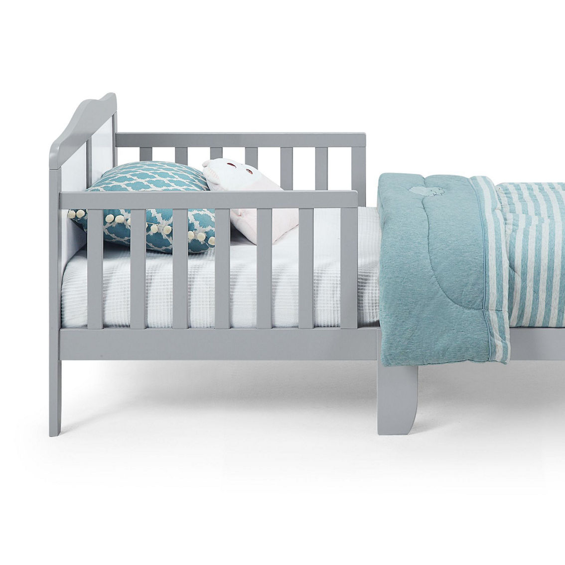 Olive & Opie Birdie Toddler Bed Light Gray/White - Image 3 of 5