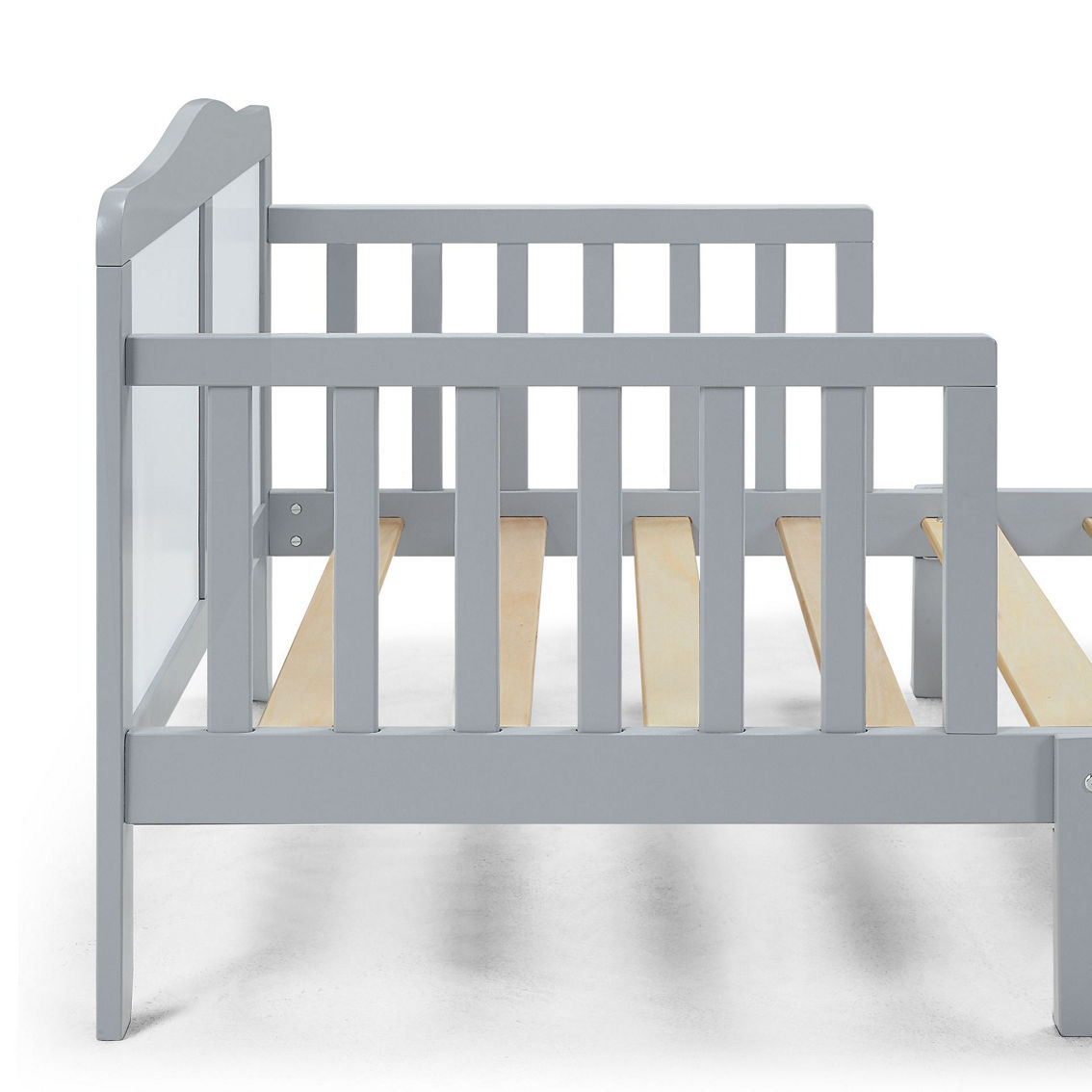 Olive & Opie Birdie Toddler Bed Light Gray/White - Image 4 of 5