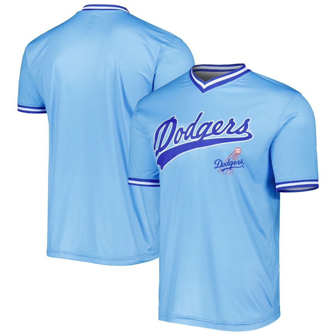 Stitches Men's Light Blue Los Angeles Dodgers Cooperstown Collection Team Jersey - Image 2 of 4