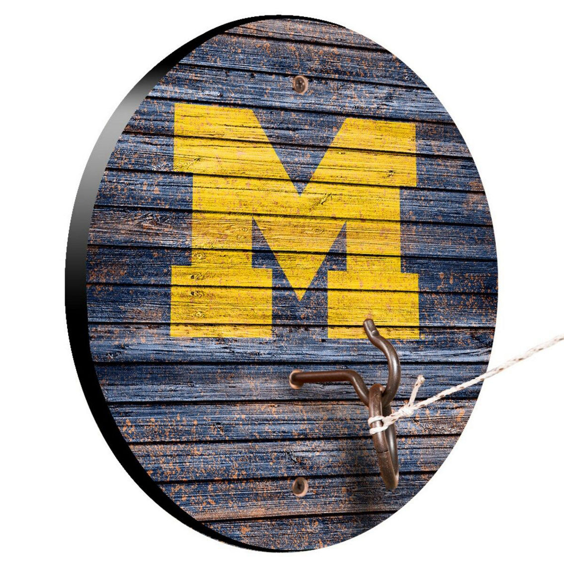 Victory Tailgate Michigan Wolverines Weathered Design Hook and Ring Game - Image 2 of 2