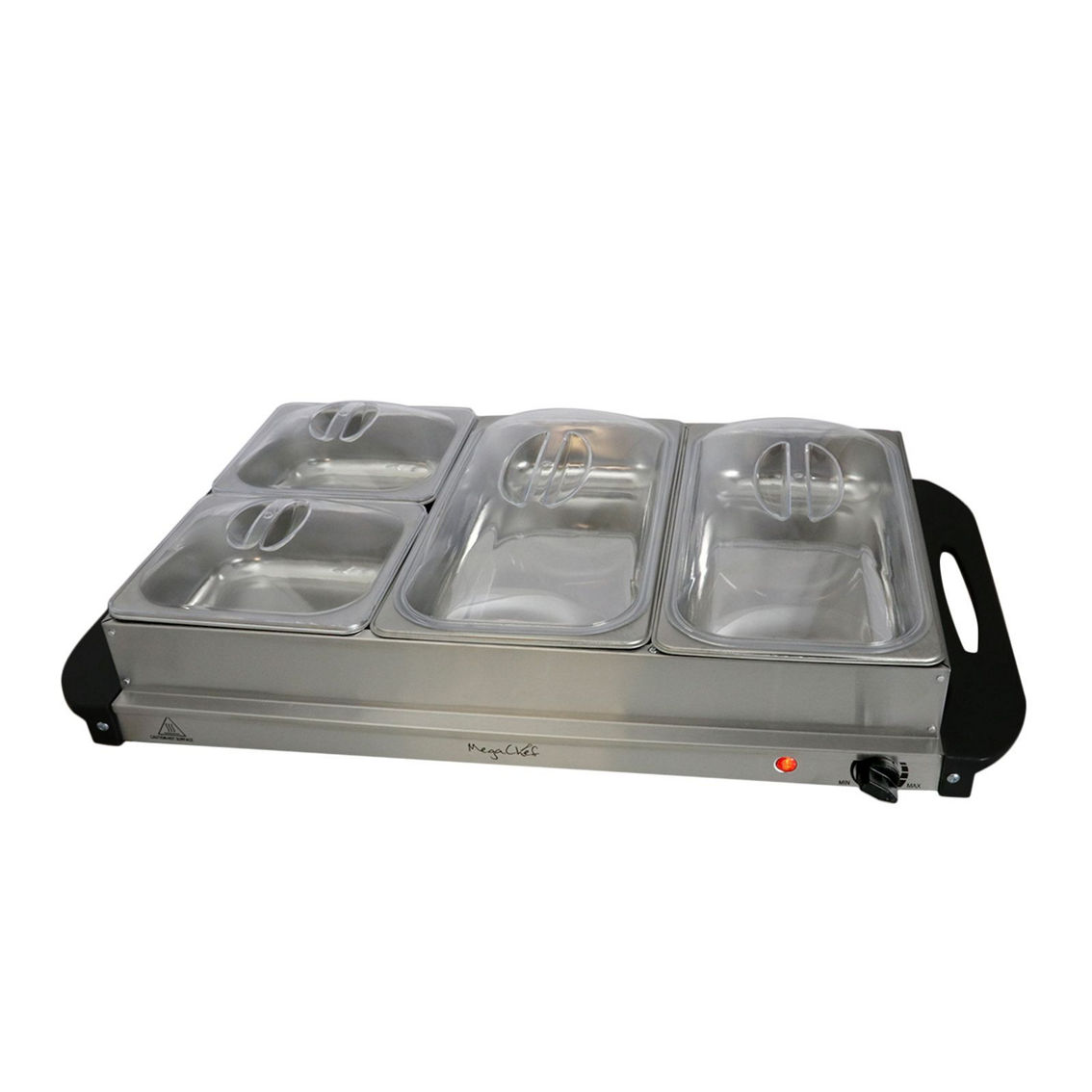 MegaChef Buffet Server & Food Warmer With 4 Removable Sectional Trays , Heated W - Image 5 of 5