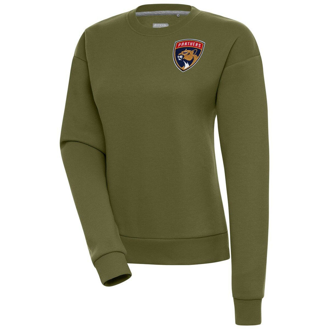 Antigua Women's Olive Florida Panthers Victory Pullover Sweatshirt - Image 2 of 2