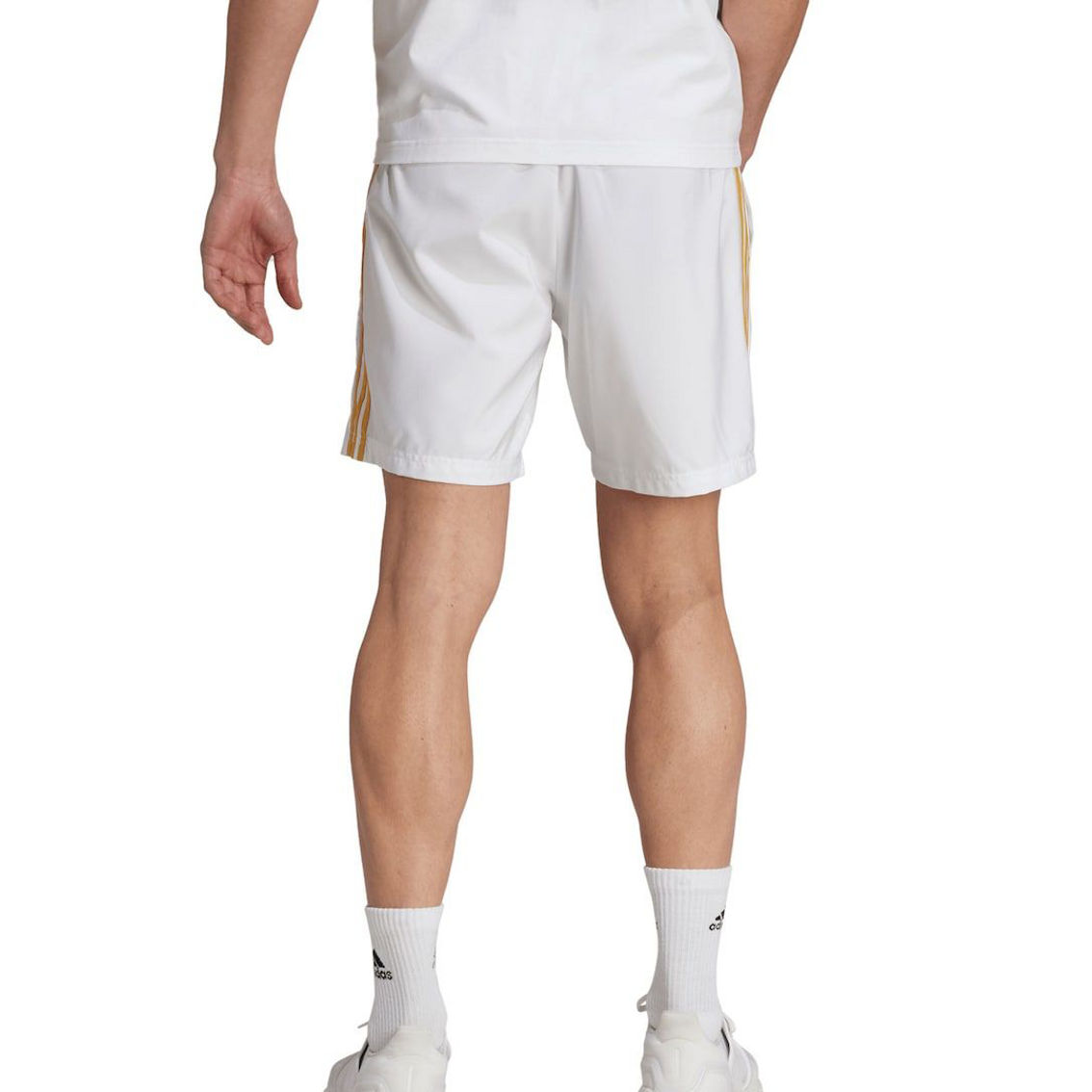 adidas Men's White Real Madrid DNA Shorts - Image 3 of 4