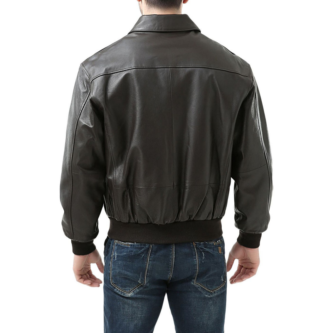 Landing Leathers Men Air Force A-2 Leather Flight Bomber Jacket - Regular & Tall - Image 5 of 5