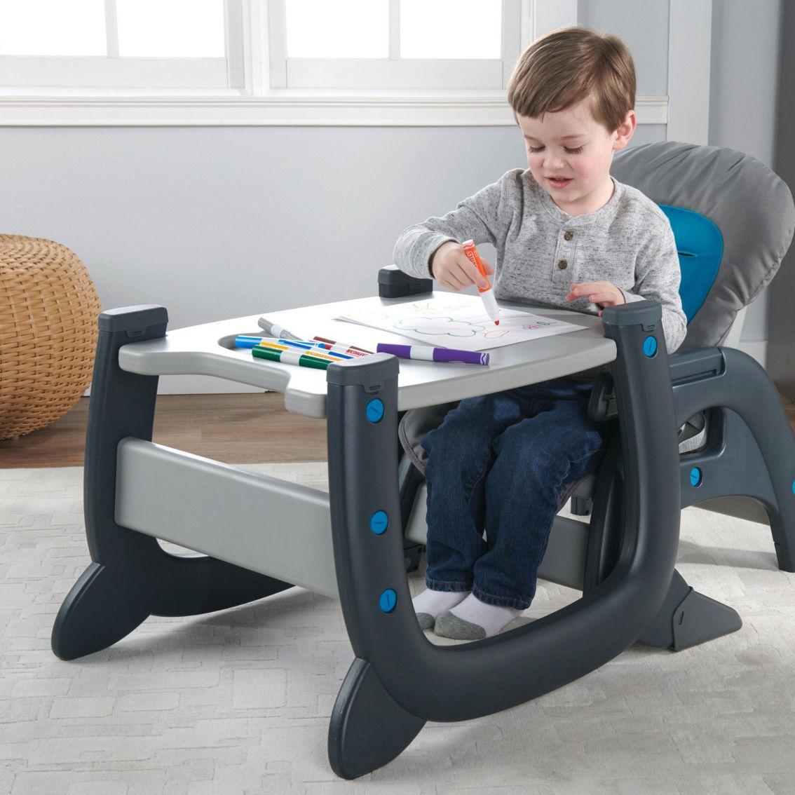 Badger Basket Envee II Baby High Chair with Playtable Conversion - Image 5 of 5