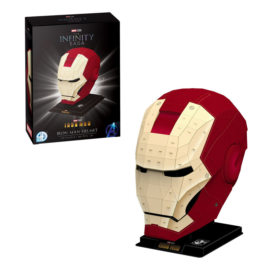 4D Cityscape Marvel The Infinity Saga - Iron Man Helmet 3D Puzzle: 92 Pcs - Image 2 of 5