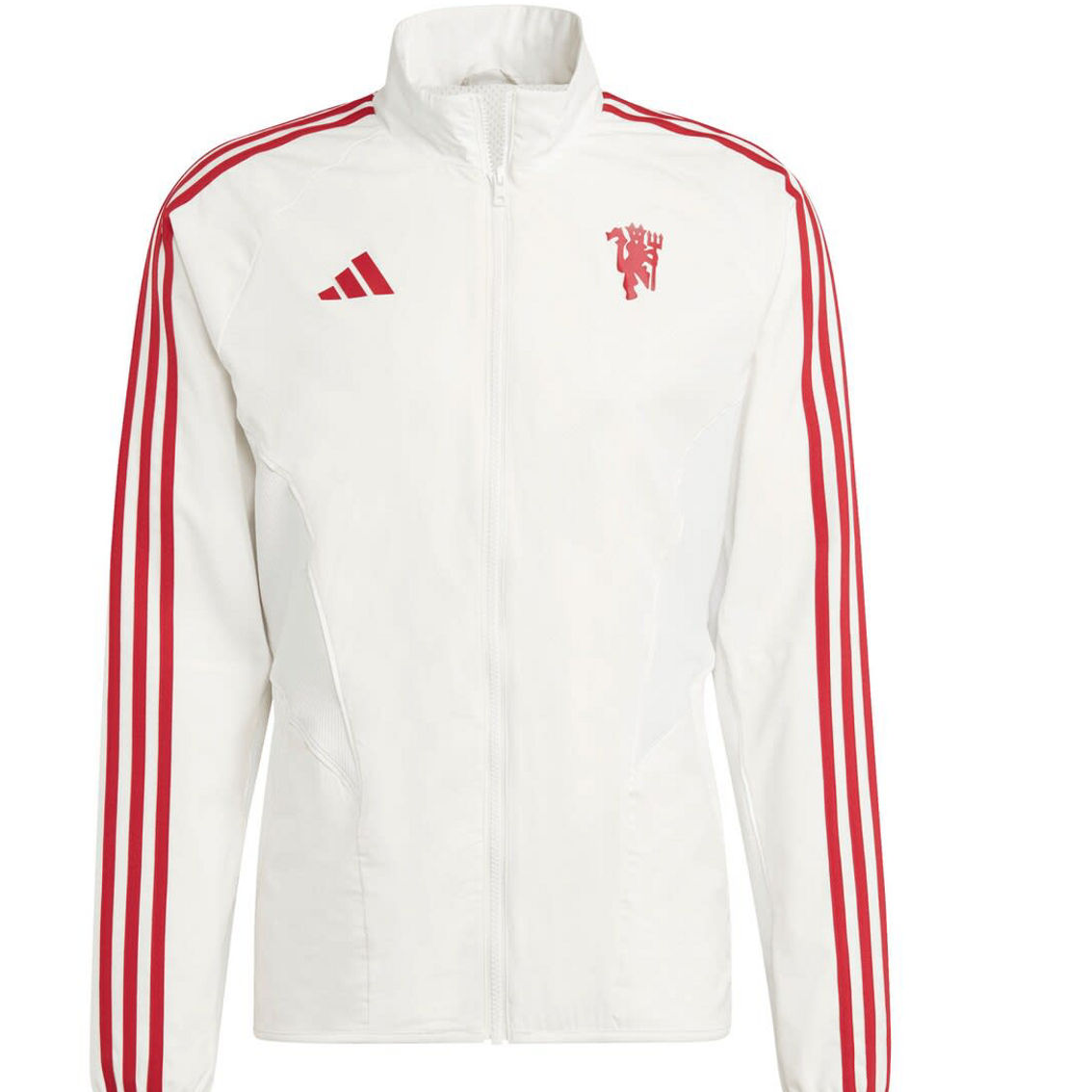 adidas Men's White Manchester United 2023/24 Anthem Full-Zip Jacket - Image 2 of 2