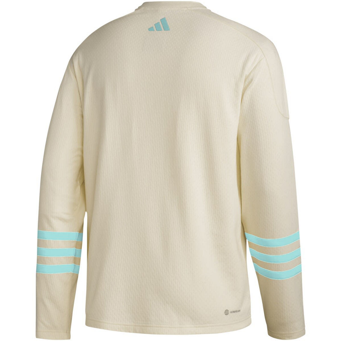 adidas Men's Khaki Seattle Kraken AEROREADY Pullover Sweater - Image 4 of 4