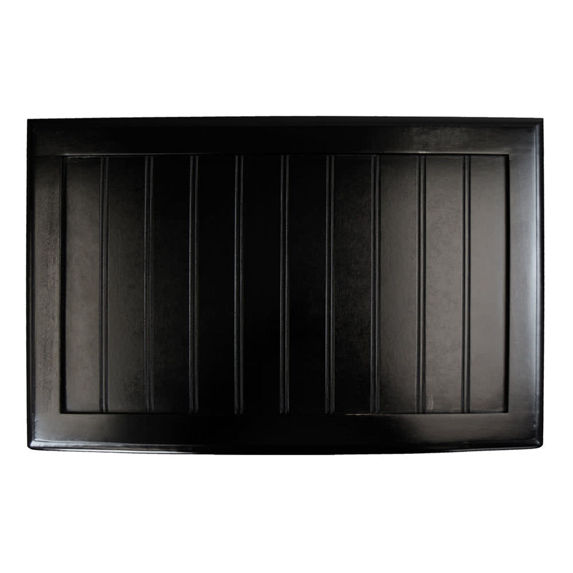 Oceanstar Rectangular Laundry Wood Hamper - Black - Image 4 of 5