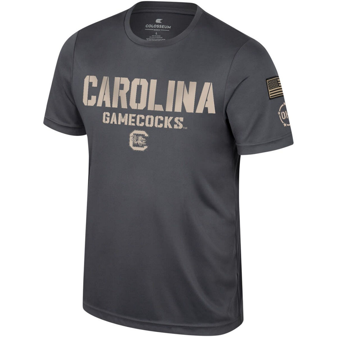 Colosseum Men's Charcoal South Carolina Gamecocks OHT Military Appreciation T-Shirt - Image 3 of 4