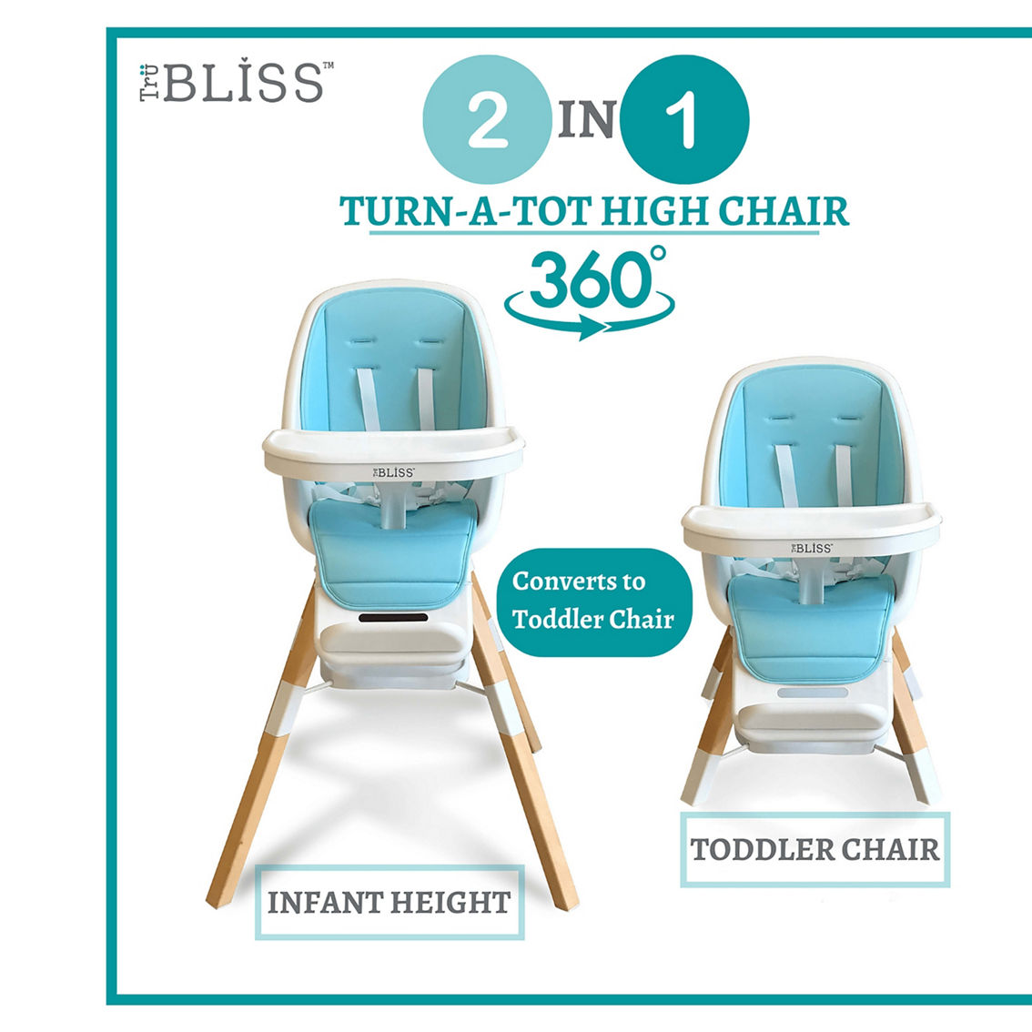2in1 Turn-A-Tot High Chair - Image 3 of 5