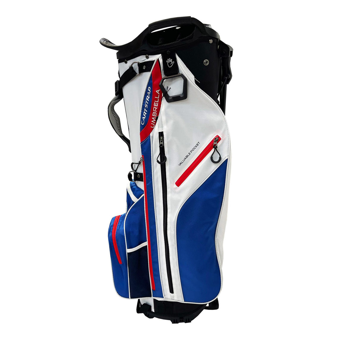 GOLF GIFTS & GALLERY HYBRID STAND BAG RED WHT BLUE - Image 3 of 5