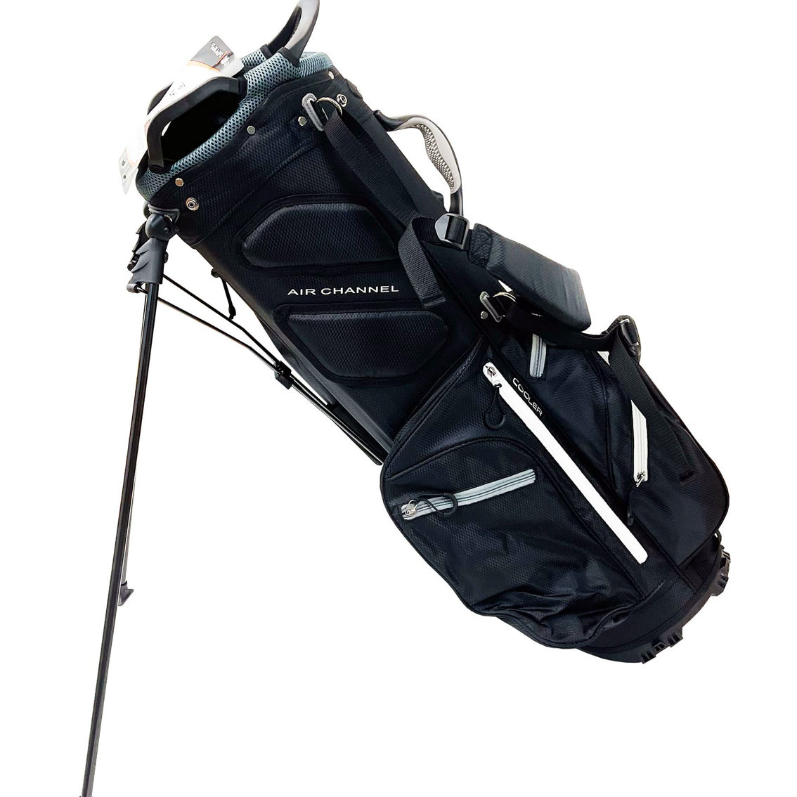 GOLF GIFTS & GALLERY 400 SERIES STAND BAG BLACK GREY - Image 5 of 5