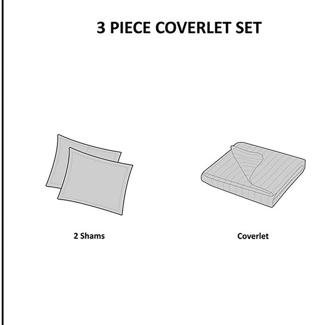 Madison Park Emery 3 Piece Velvet Quilt Set - Image 5 of 5