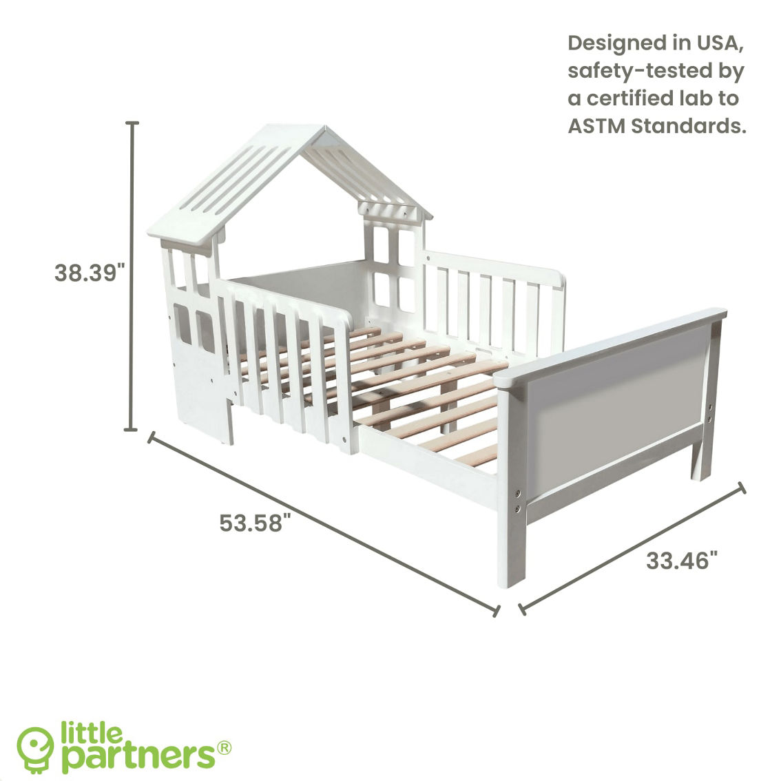 Little Partners Lil House Toddler Bed - Image 5 of 5