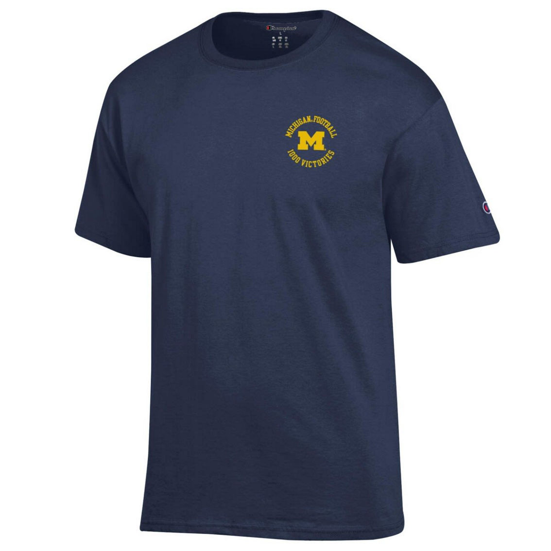Champion Men's Navy Michigan Wolverines Football All-Time Wins Leader T-Shirt - Image 3 of 4