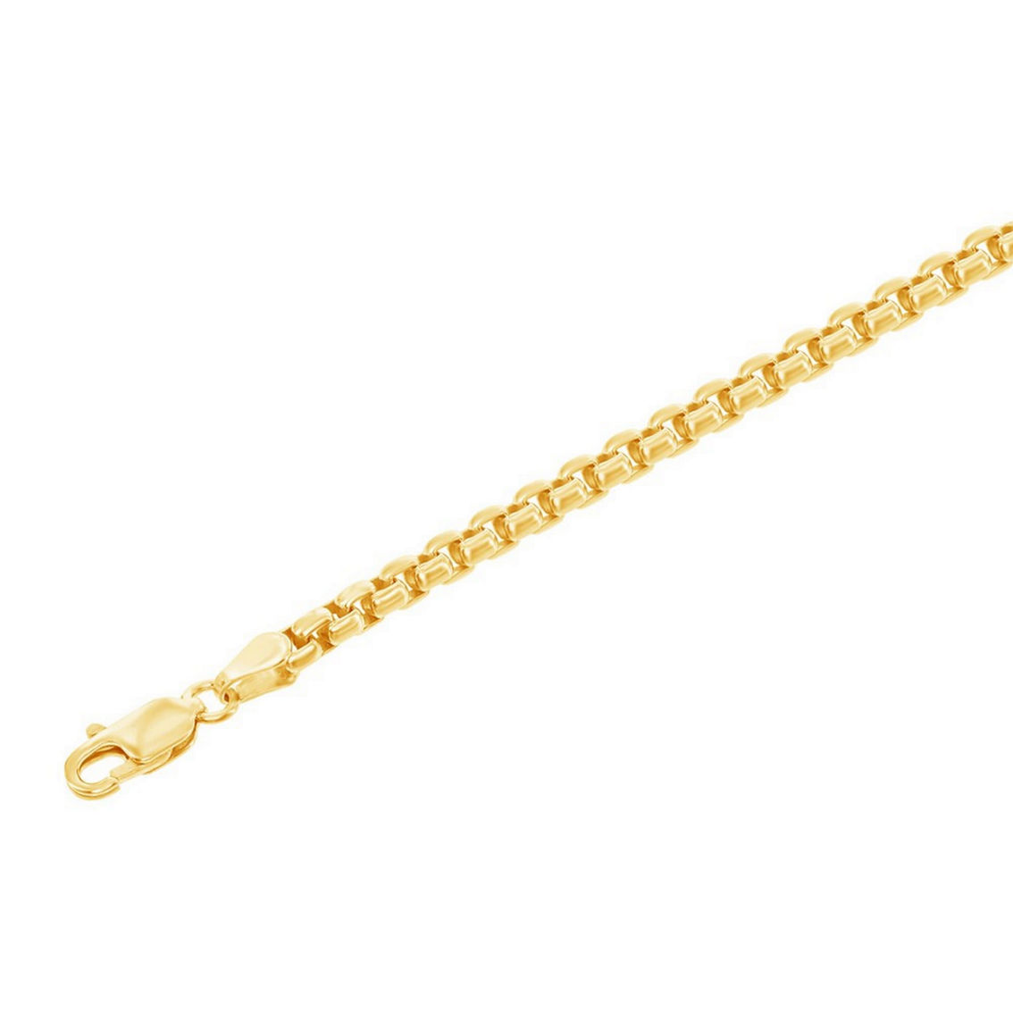 Links of Italy Sterling Silver 3mm Round Box Chain - Gold Plated - Image 2 of 4