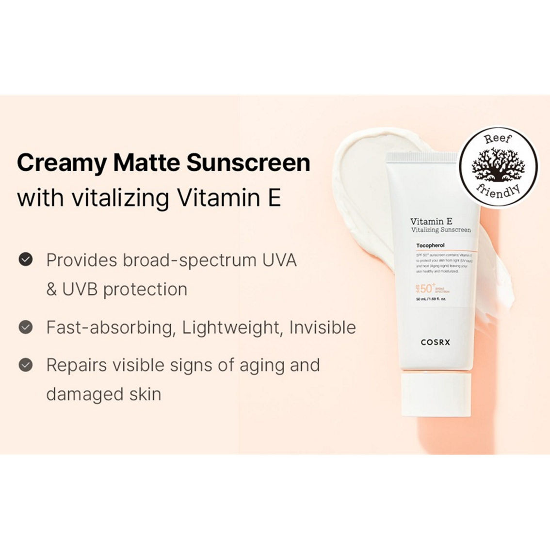 COSRX Vitamin E Vitalizing Sunscreen 50 ml - Image 5 of 5