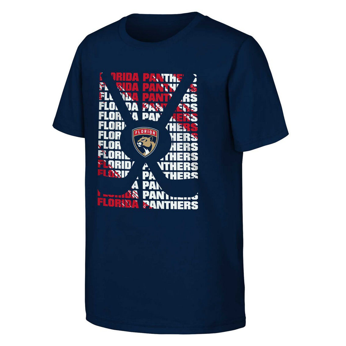 Outerstuff Youth Navy Florida Panthers Box T-Shirt - Image 2 of 2