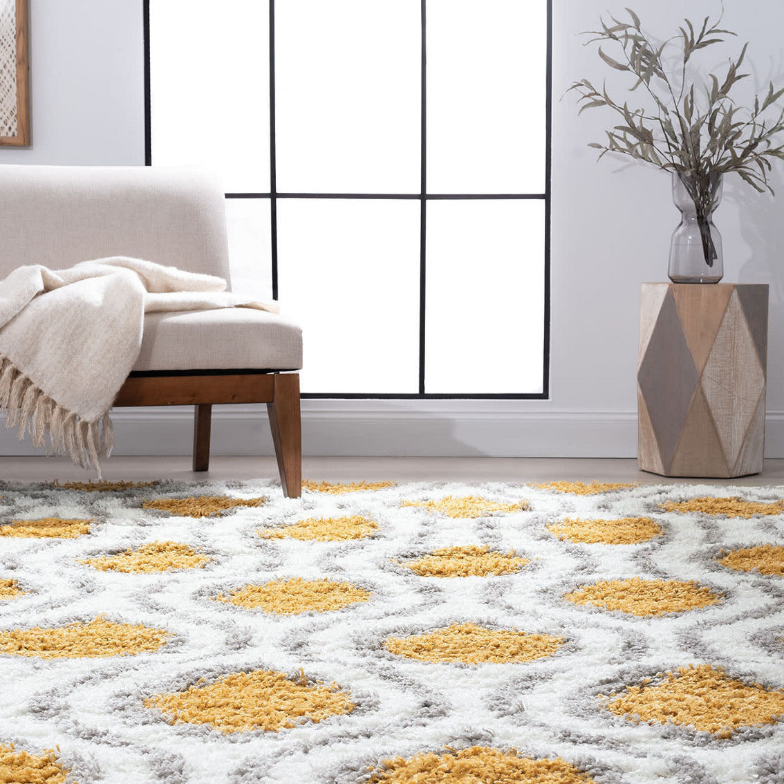 Tayse Sisto Contemporary Abstract Rectangle Area Rug - Image 5 of 5