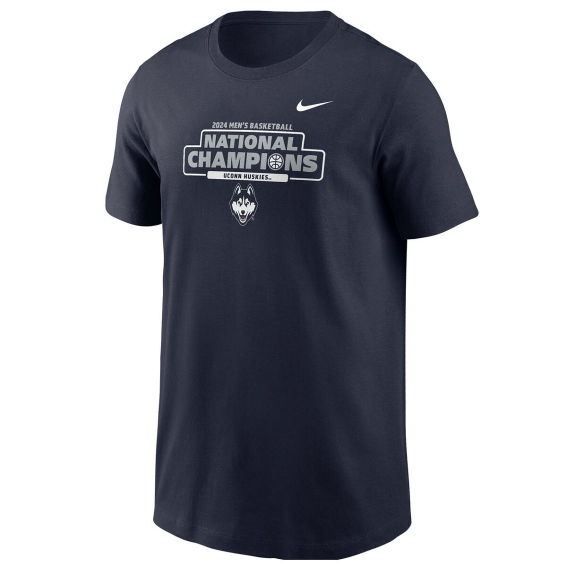 Nike Youth Navy UConn Huskies 2024 NCAA Men's Basketball National s T-Shirt - Image 2 of 2