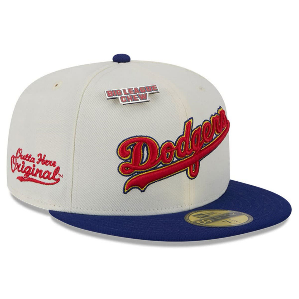 New Era Men's White Los Angeles Dodgers Big League Chew Original 59FIFTY Fitted Hat - Image 2 of 4