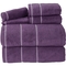 Lavish Home Luxury Quick Dry Zero Twist Cotton Towel 6 pc. Set - Image 1 of 3