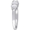 Diamore 14K White Gold 1 CTW Oval Diamond Semi-Eternity Ring - Image 2 of 4