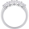 Diamore 14K White Gold 1 CTW Oval Diamond Semi-Eternity Ring - Image 3 of 4