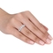 Diamore 14K White Gold 1 CTW Oval Diamond Semi-Eternity Ring - Image 4 of 4